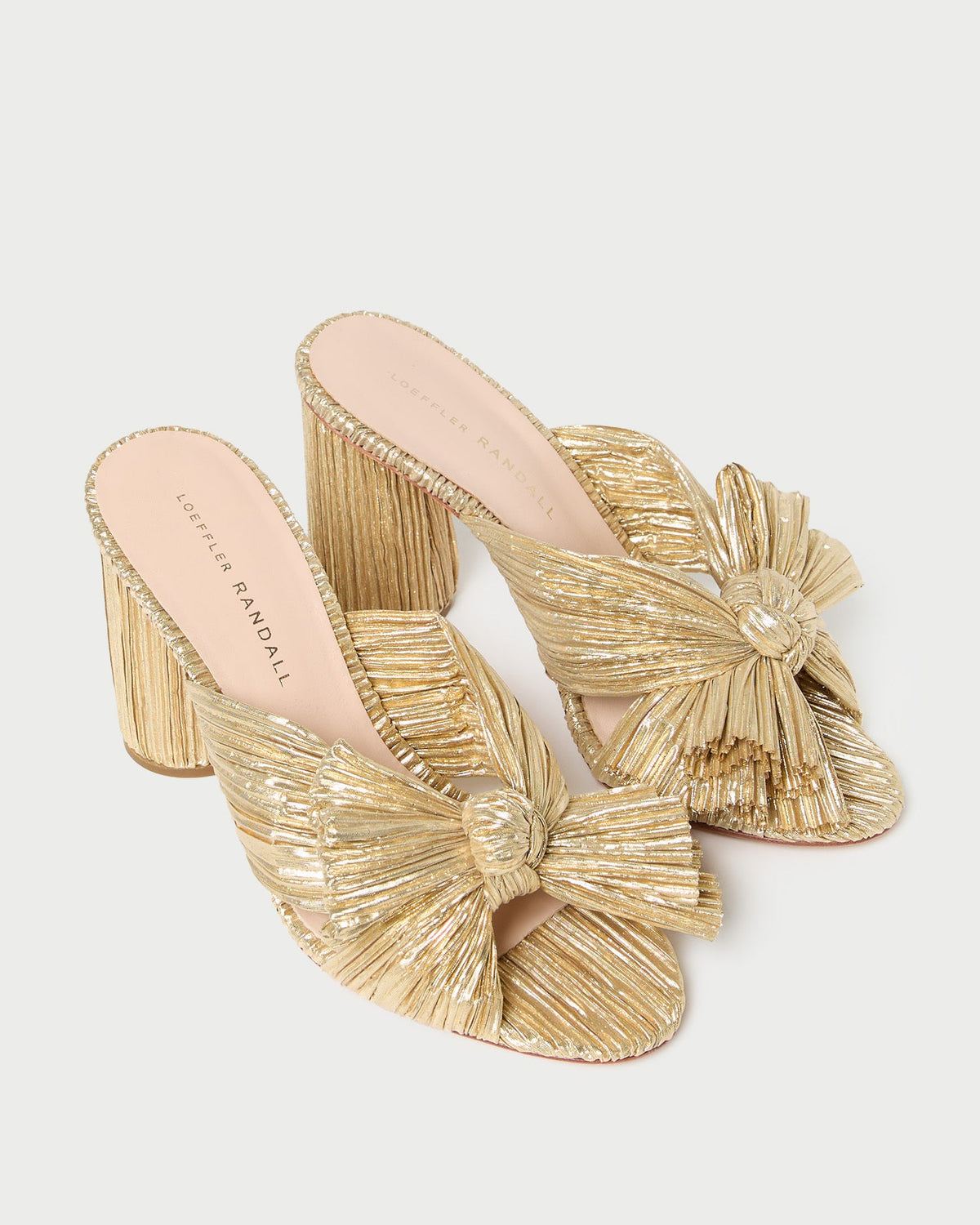 Loeffler Randall Best Seller | Penny Gold Pleated Bow Heel