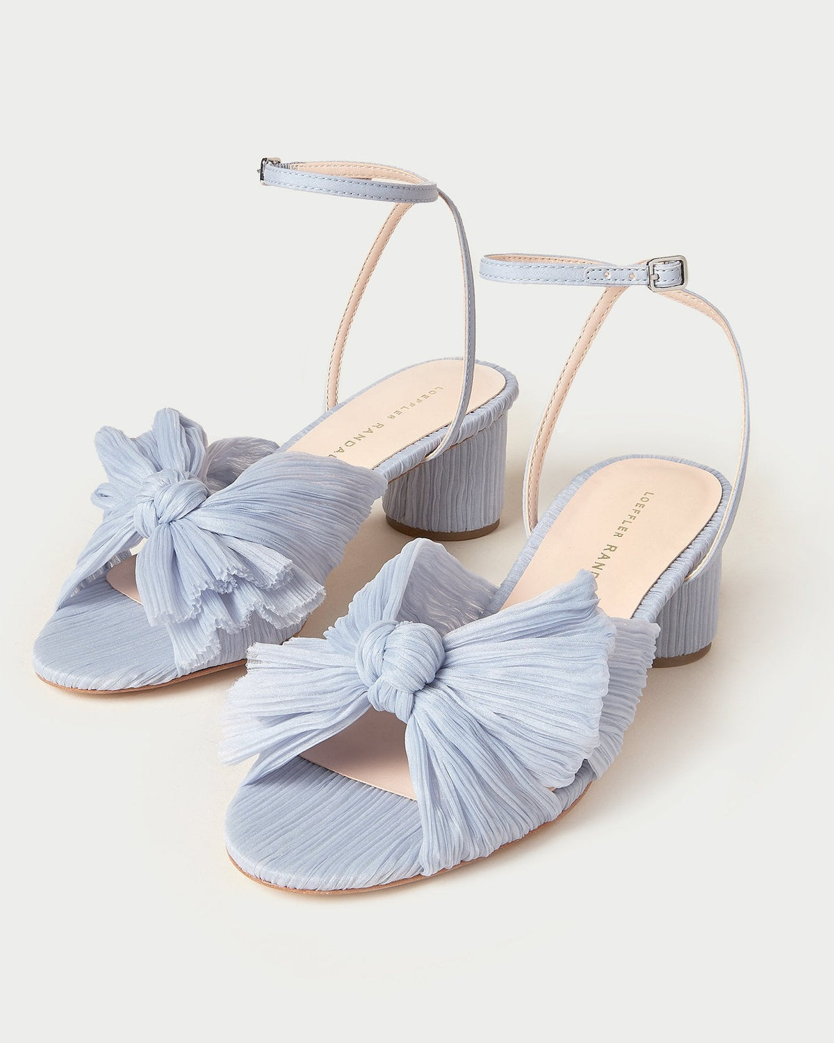 Loeffler Randall Special Offer | Dahlia Blue Pleated Bow Heel