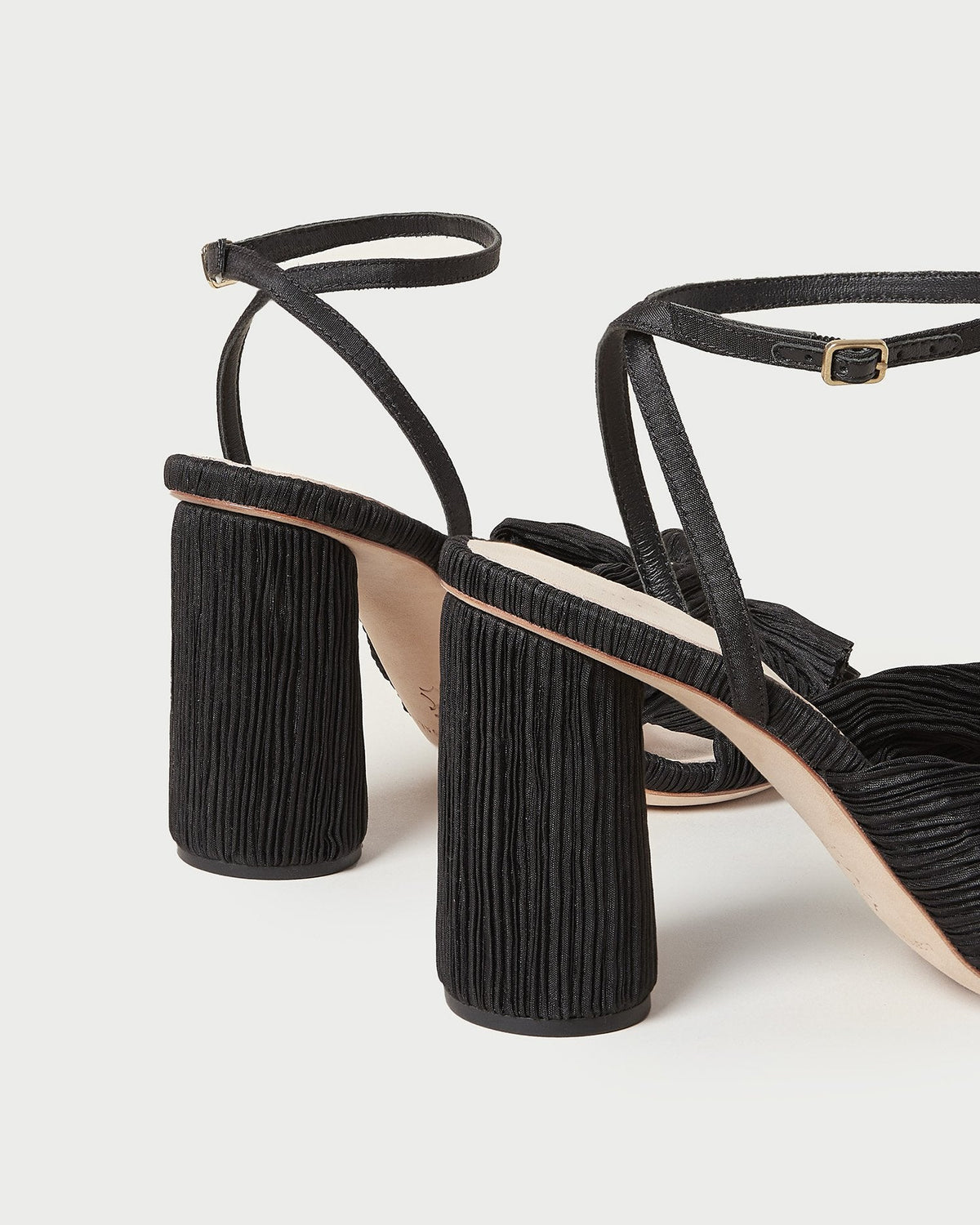 Loeffler Randall Essential | Camellia Black Pleated Bow Heel