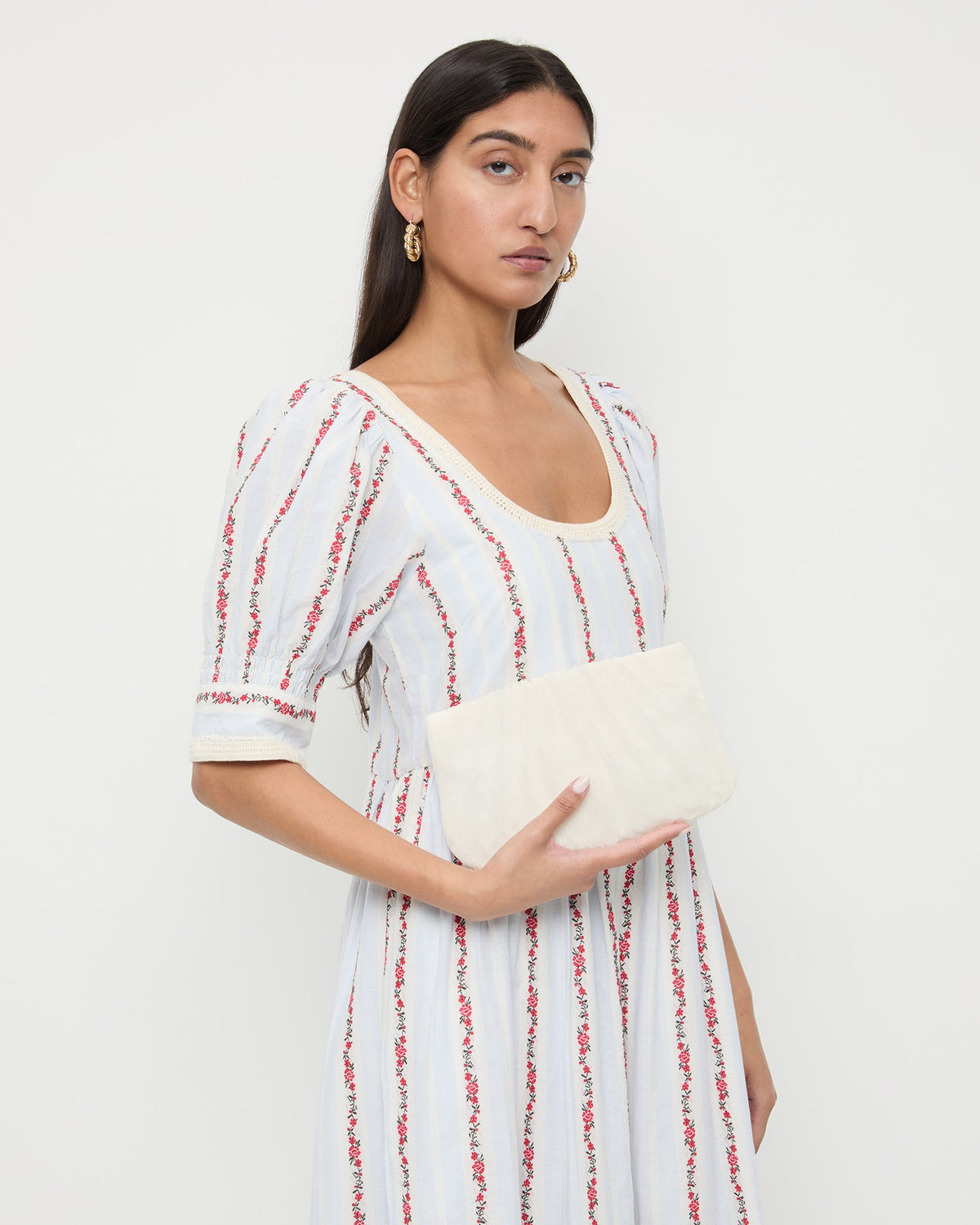 Loeffler Randall Customer Favorite | Brit Pearl Flat Pleated Clutch