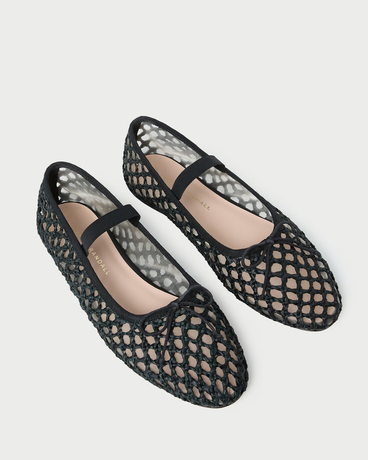 Loeffler Randall Top Pick | Leonie Black Crochet Ballet Flat