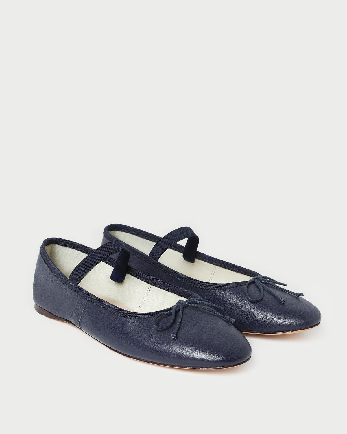 Loeffler Randall Everyday | Leonie Navy Leather Ballet Flat