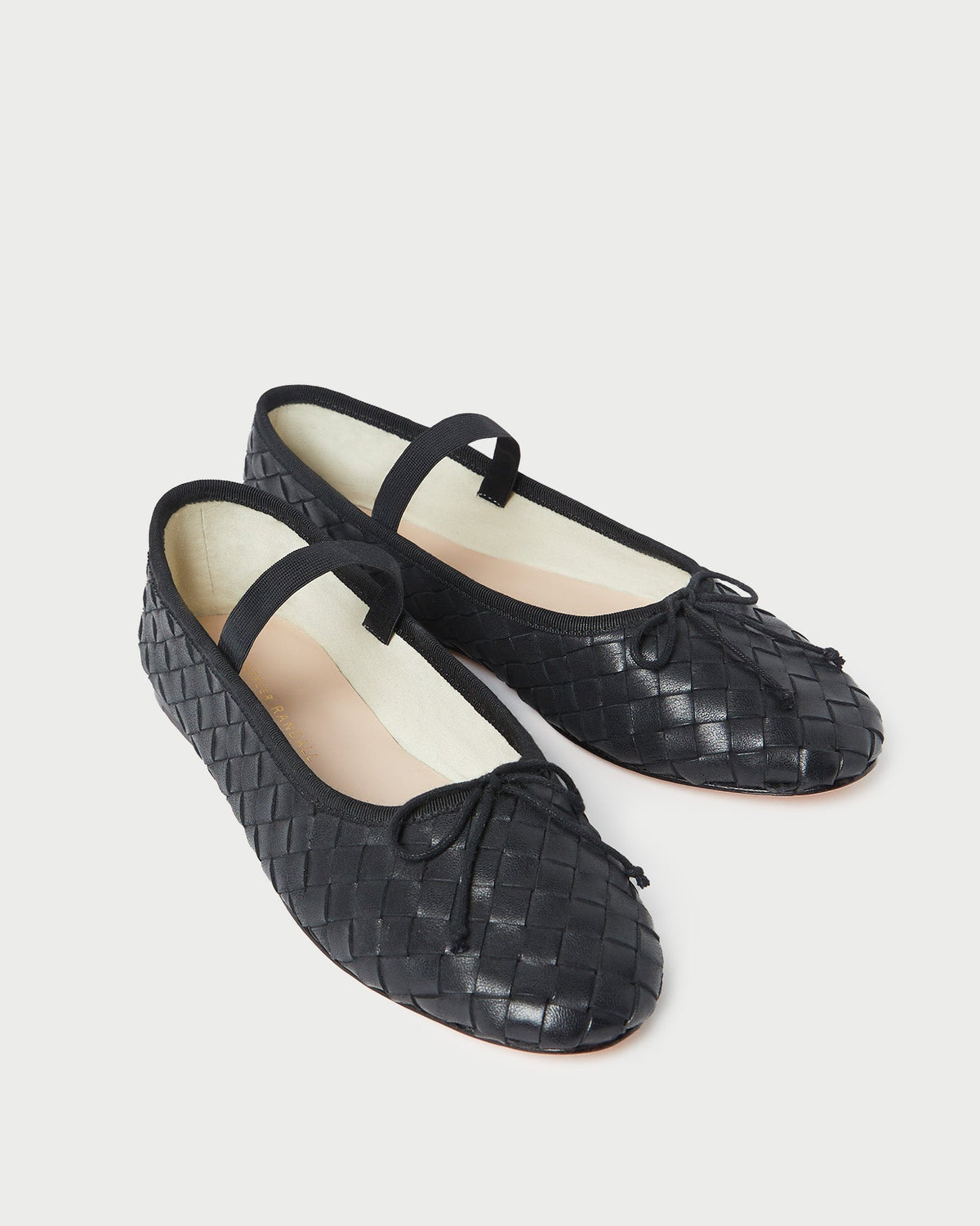 Loeffler Randall Popular | Leonie Black Woven Ballet Flat