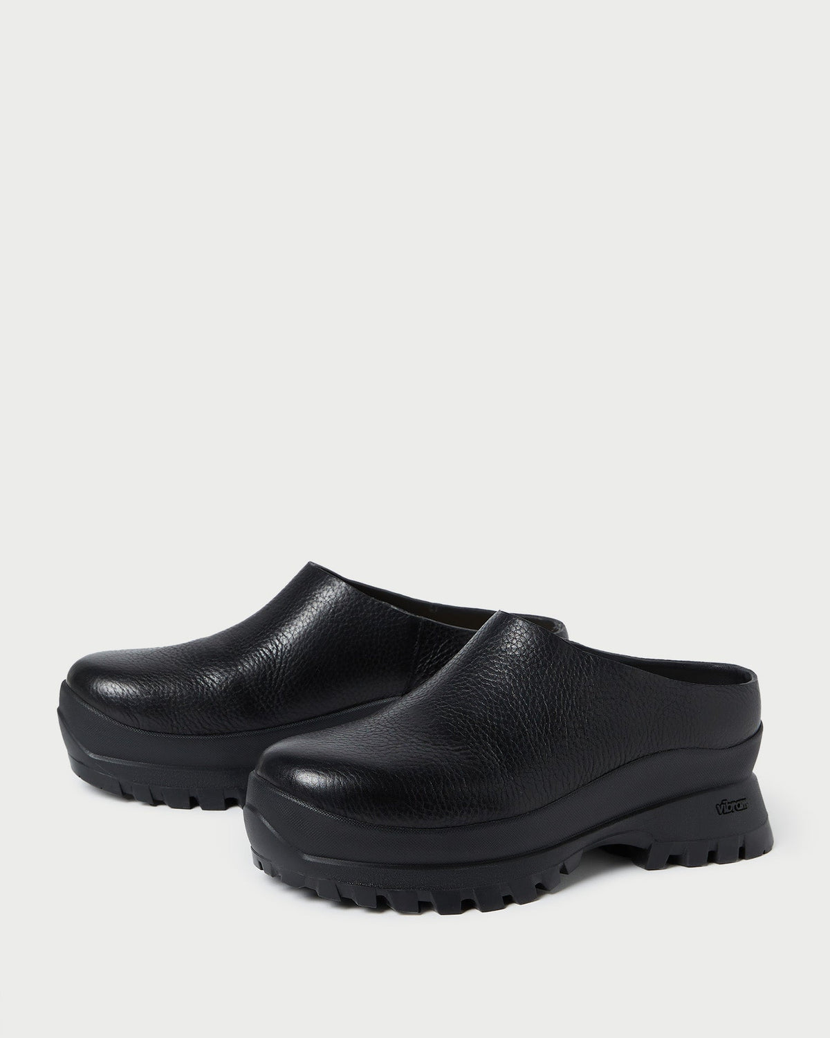 Loeffler Randall Special Offer | Gemma Black Leather Lug Mule