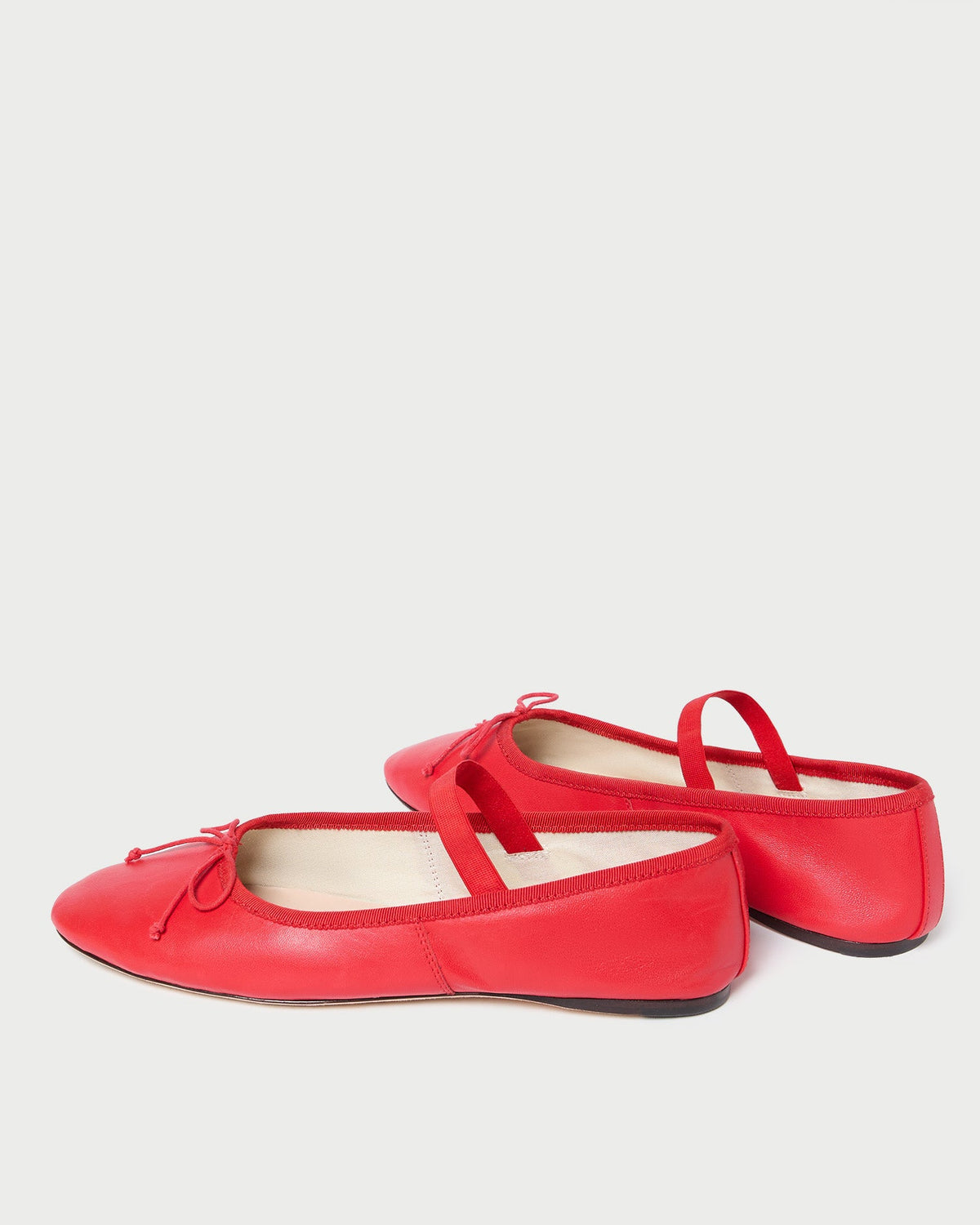 Loeffler Randall Latest | Leonie Red Leather Ballet Flat