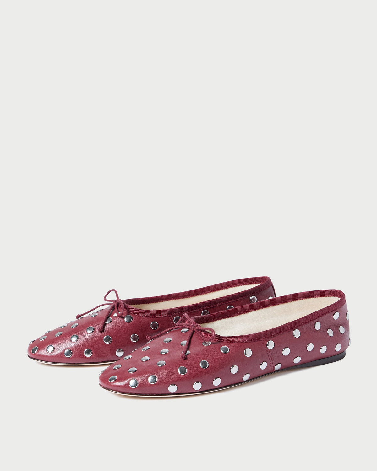 Loeffler Randall Quality | Landon Wine/Silver Ballet Flat