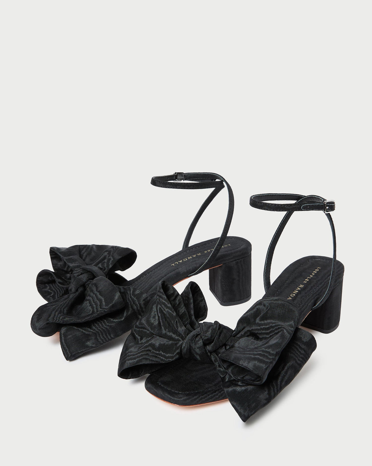 Loeffler Randall Exclusive | Carmen Black Moiré Bow Sandal