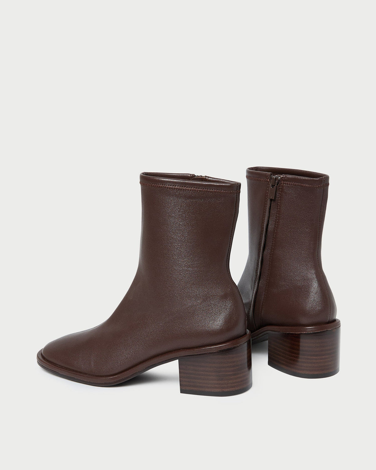 Loeffler Randall Top Pick | Roxy Espresso Leather Ankle Bootie