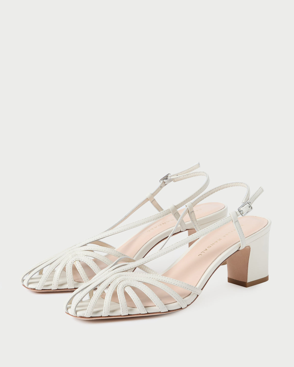 Loeffler Randall Trusted | Priscilla Cream Heeled Sandal
