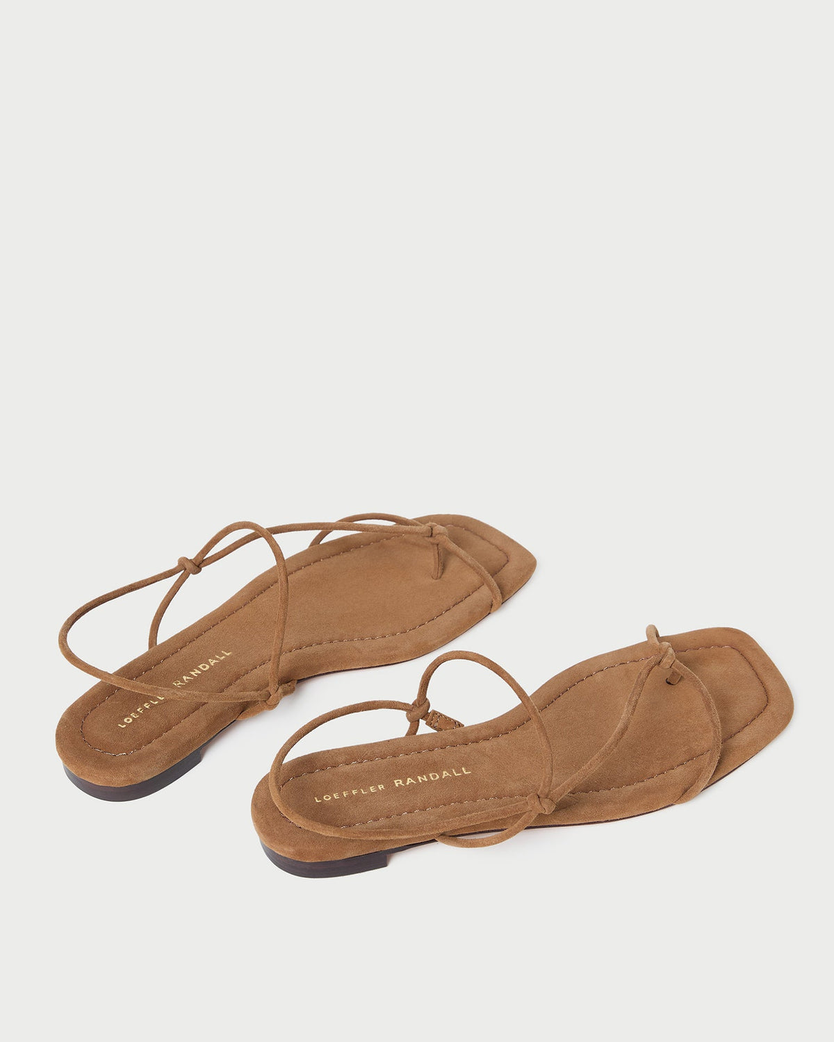 Loeffler Randall Sale | Eleanor Cacao Suede Strappy Sandal