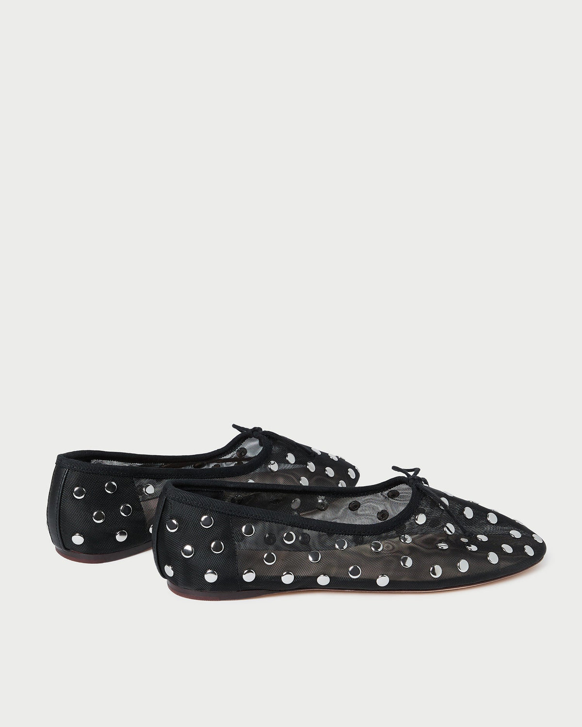 Loeffler Randall Everyday | Landon Black/Silver Mesh Ballet Flat