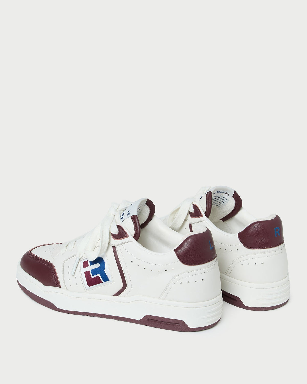 Loeffler Randall Exclusive | Topspin Cream/Maroon Court Sneaker