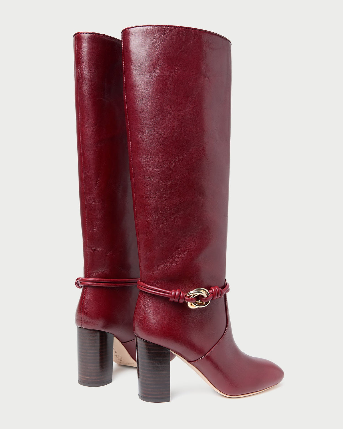 Loeffler Randall Top Pick | Goldy Wine/Gold Leather Tall Boot