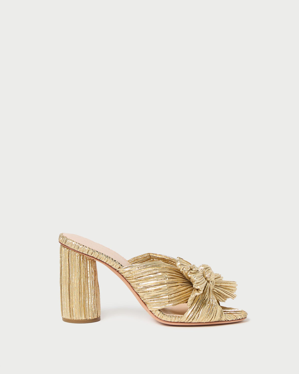 Loeffler Randall Best Seller | Penny Gold Pleated Bow Heel