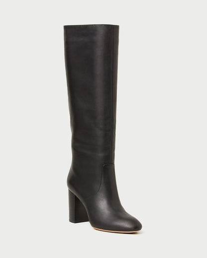 Loeffler Randall Sale | Goldy Black Leather Tall Boot