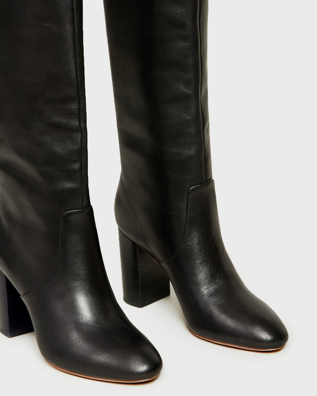 Loeffler Randall Sale | Goldy Black Leather Tall Boot
