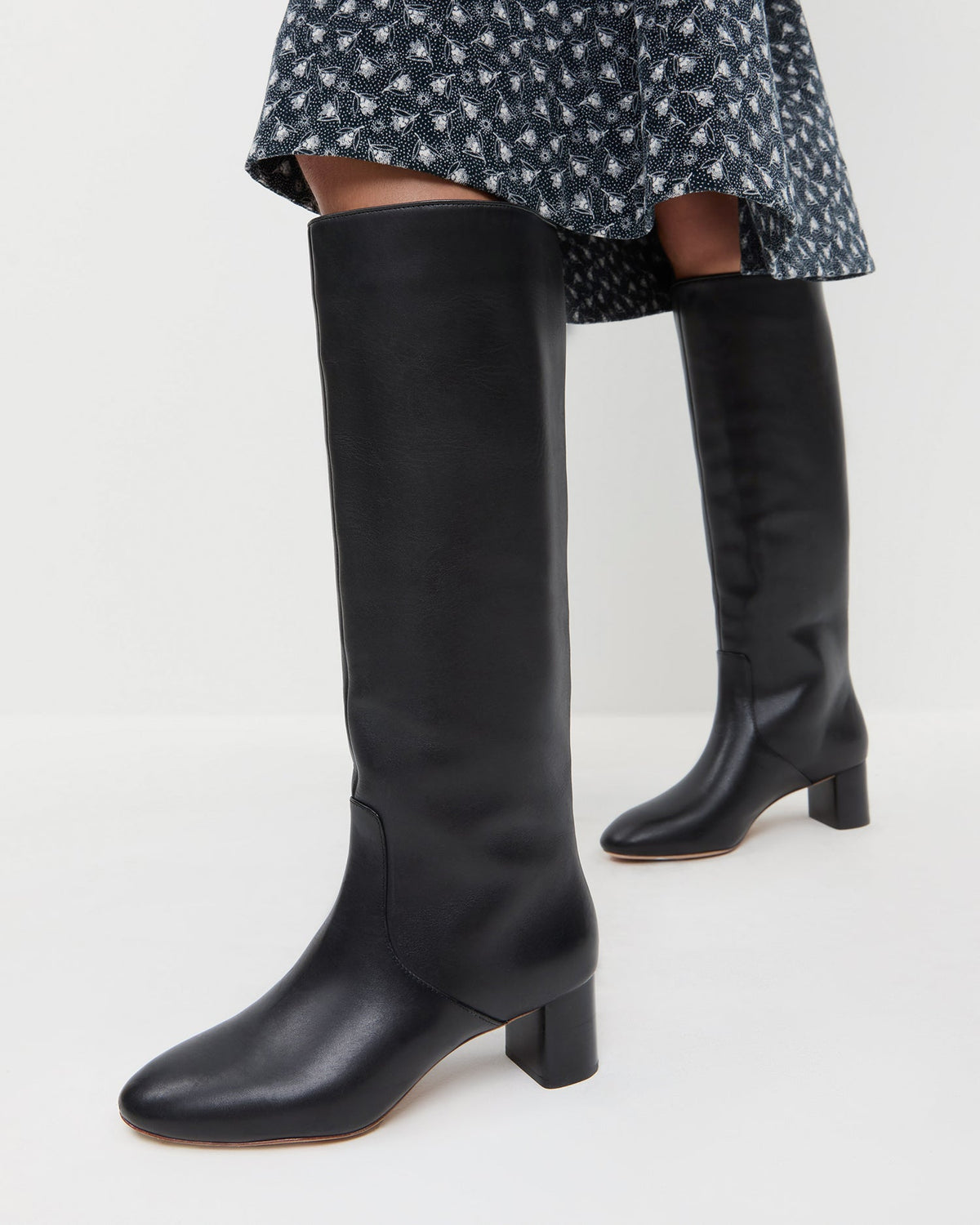 Loeffler Randall Value | Gia Black Leather Tall Boot