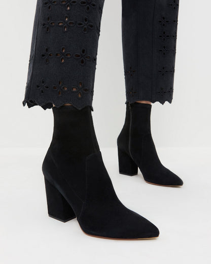 Loeffler Randall New | Isla Black Suede Ankle Bootie