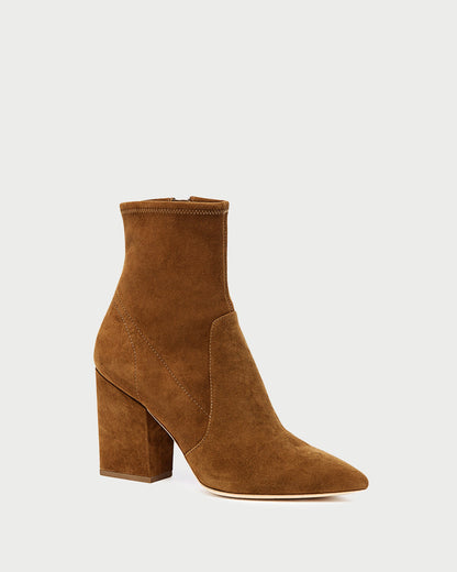 Loeffler Randall Premium | Isla Cacao Suede Ankle Bootie