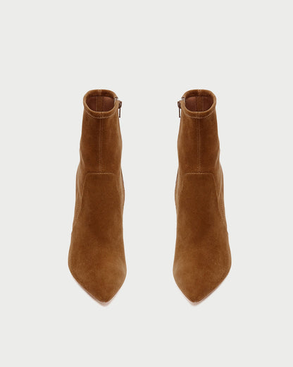 Loeffler Randall Premium | Isla Cacao Suede Ankle Bootie
