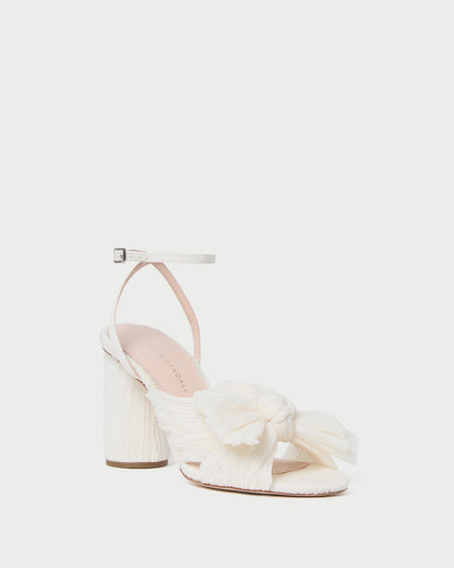 Loeffler Randall Value | Camellia Pearl Pleated Bow Heel