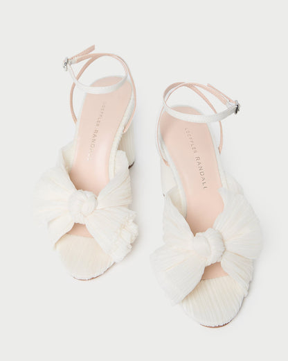 Loeffler Randall Value | Camellia Pearl Pleated Bow Heel