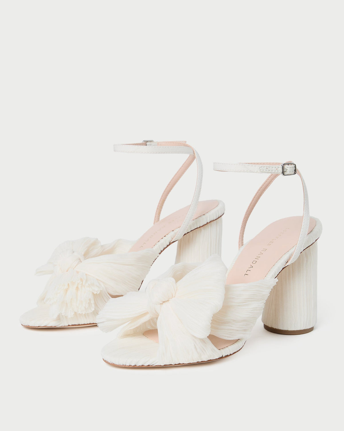 Loeffler Randall Value | Camellia Pearl Pleated Bow Heel