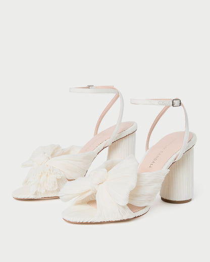 Loeffler Randall Value | Camellia Pearl Pleated Bow Heel