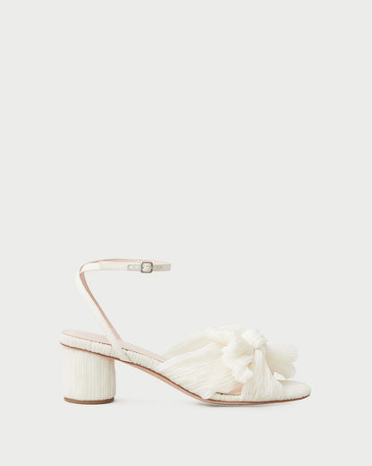 Loeffler Randall Customer Favorite | Dahlia Pearl Pleated Bow Heel