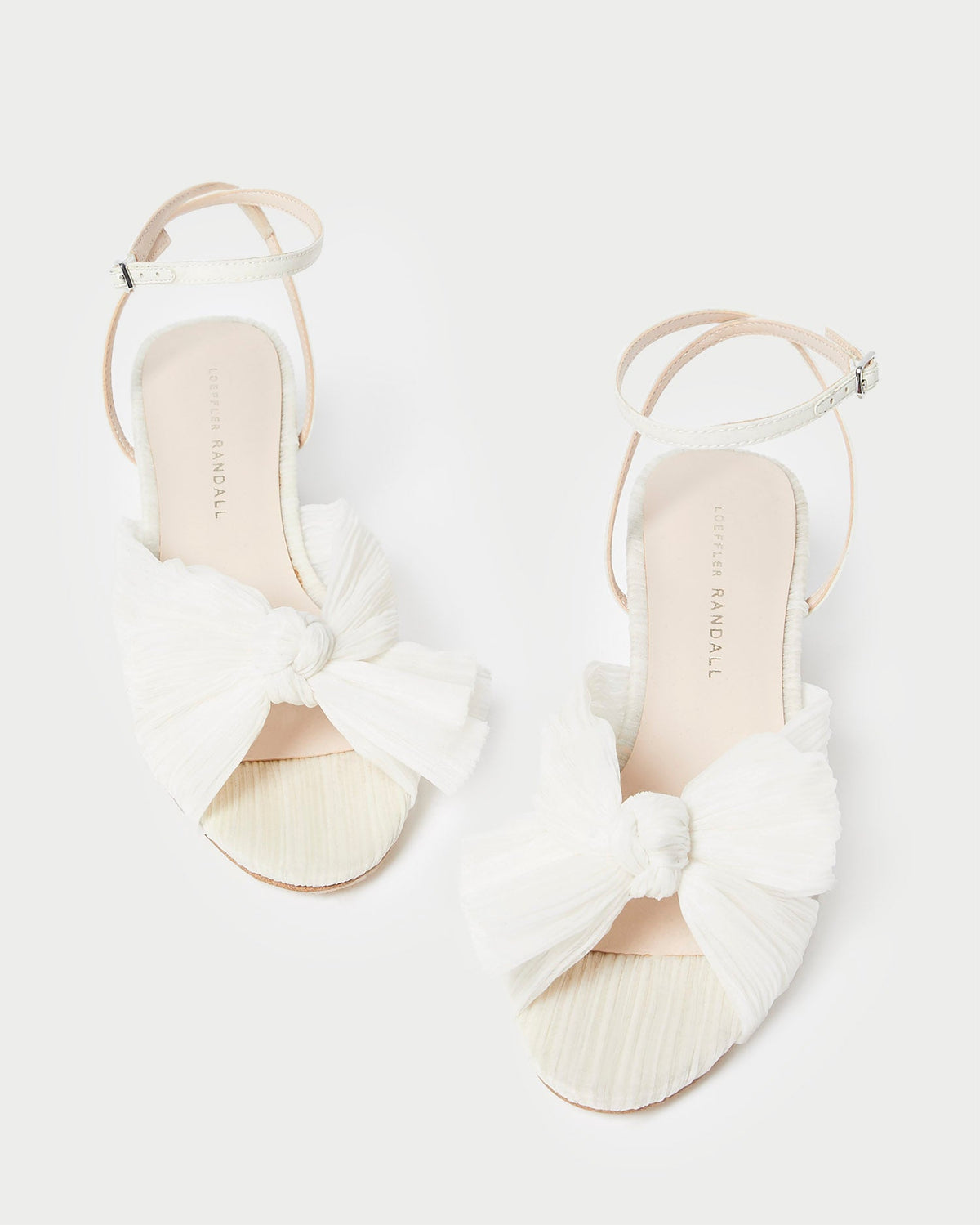 Loeffler Randall Customer Favorite | Dahlia Pearl Pleated Bow Heel