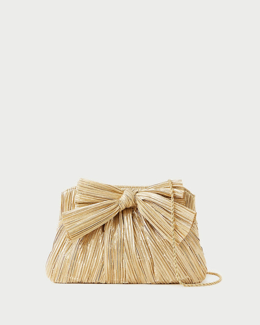 Loeffler Randall Best Price | Rayne Gold Bow Clutch