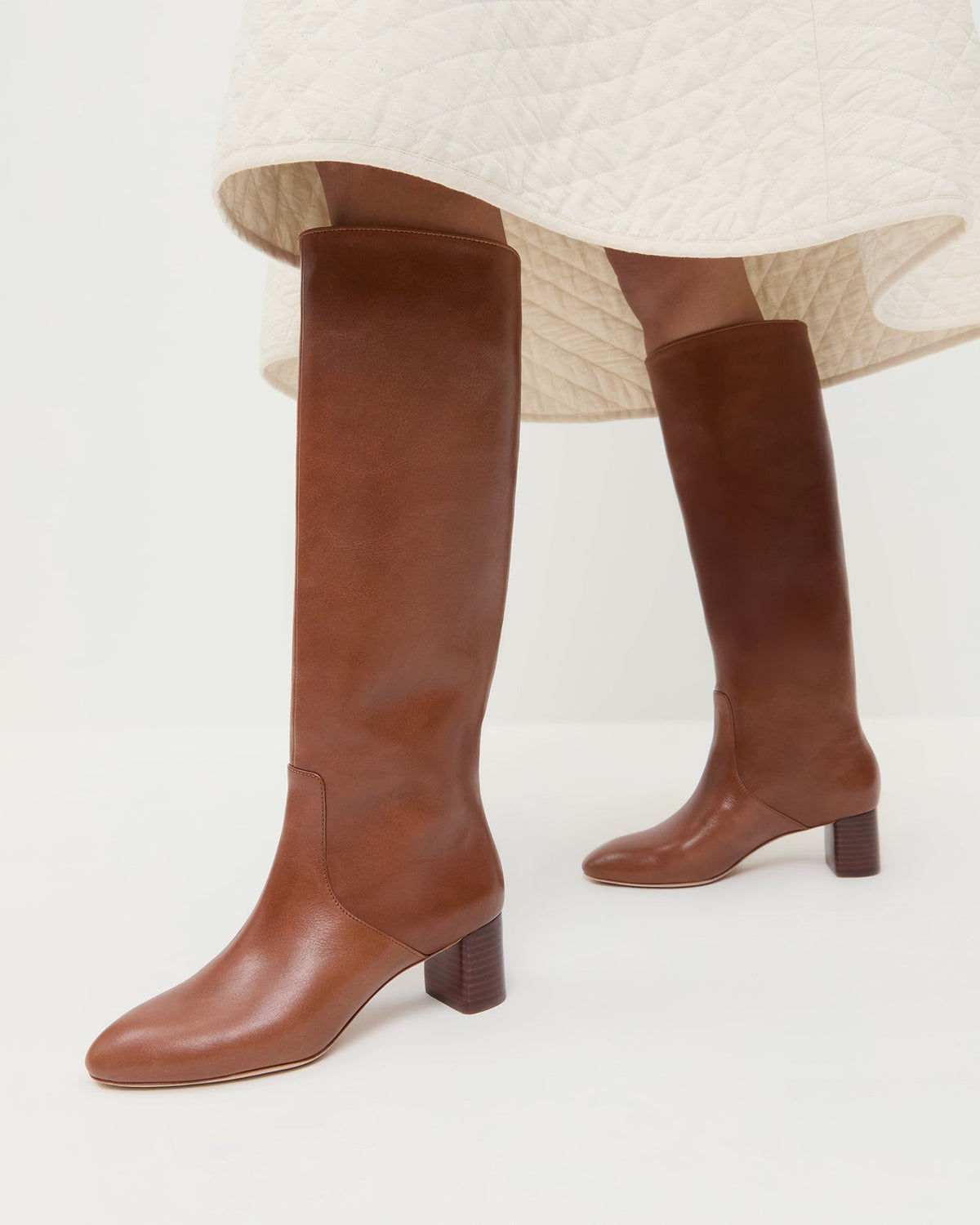 Loeffler Randall Essential | Gia Safari Leather Tall Boot