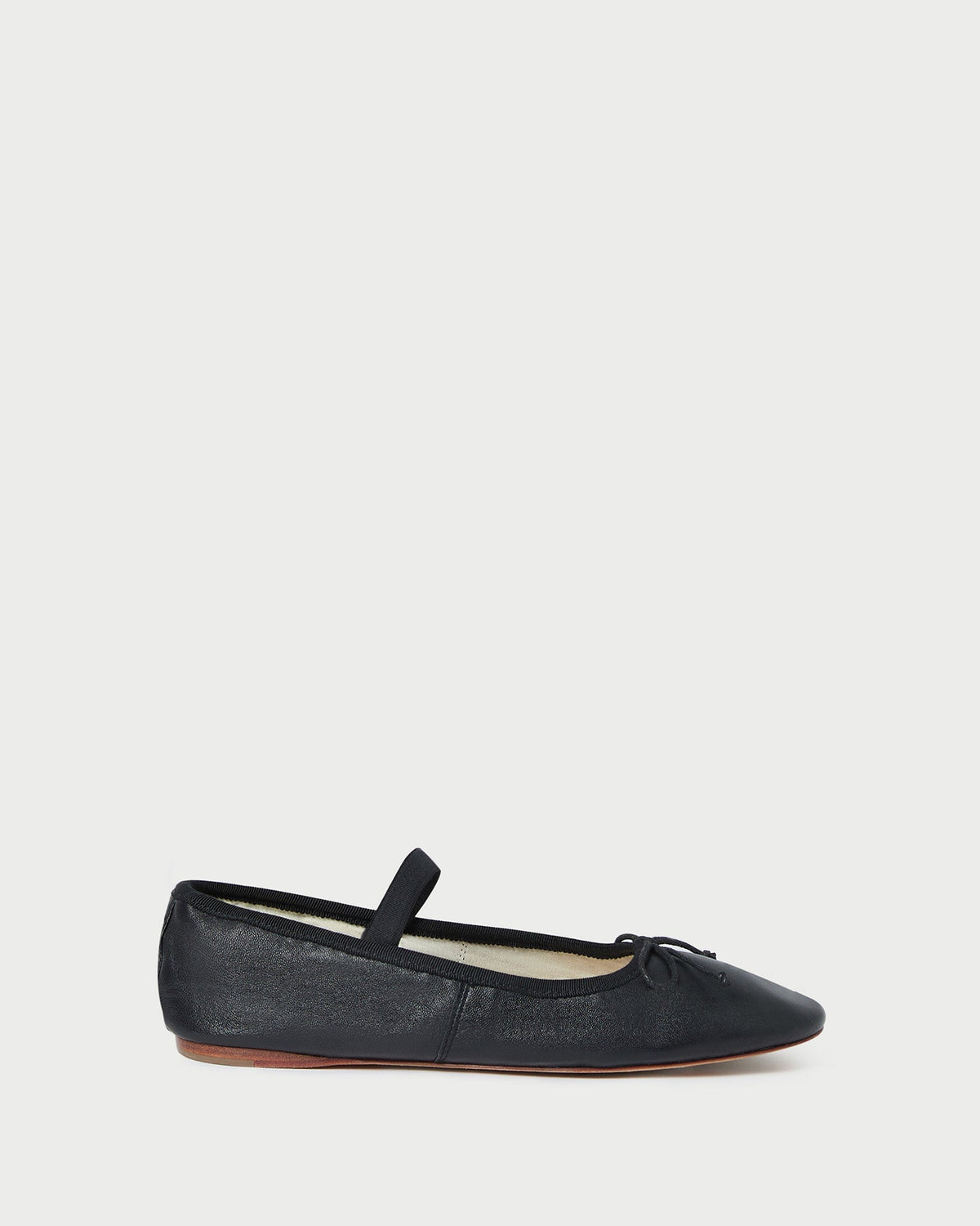 Loeffler Randall Recommended | Leonie Black Leather Ballet Flat