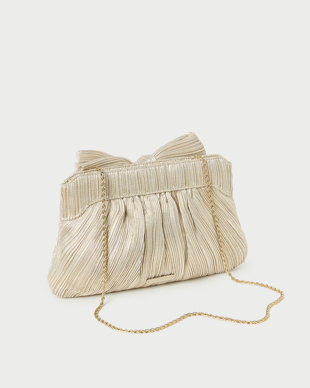 Loeffler Randall Smart Buy | Rayne Platinum Bow Clutch