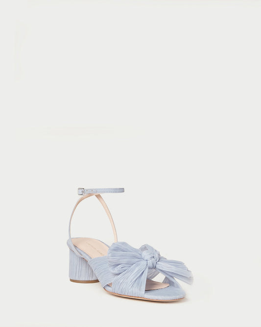 Loeffler Randall Special Offer | Dahlia Blue Pleated Bow Heel