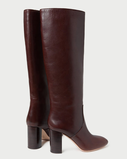 Loeffler Randall Discount | Goldy Espresso Leather Tall Boot