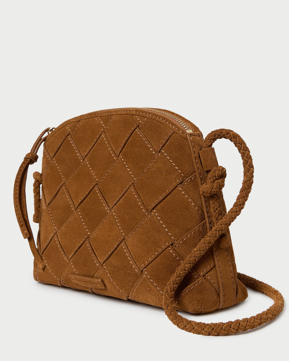 Loeffler Randall Value | Mallory Cacao Woven Suede Crossbody