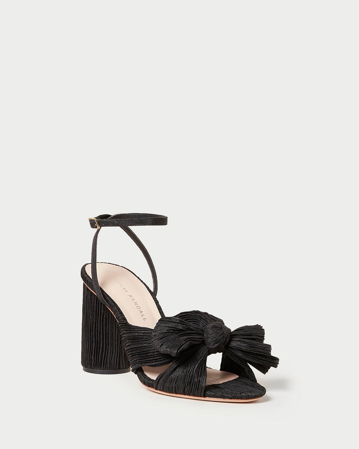 Loeffler Randall Essential | Camellia Black Pleated Bow Heel