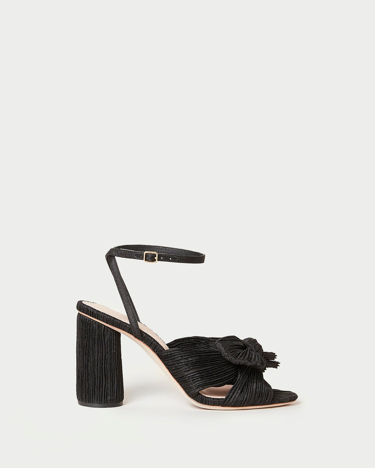 Loeffler Randall Essential | Camellia Black Pleated Bow Heel