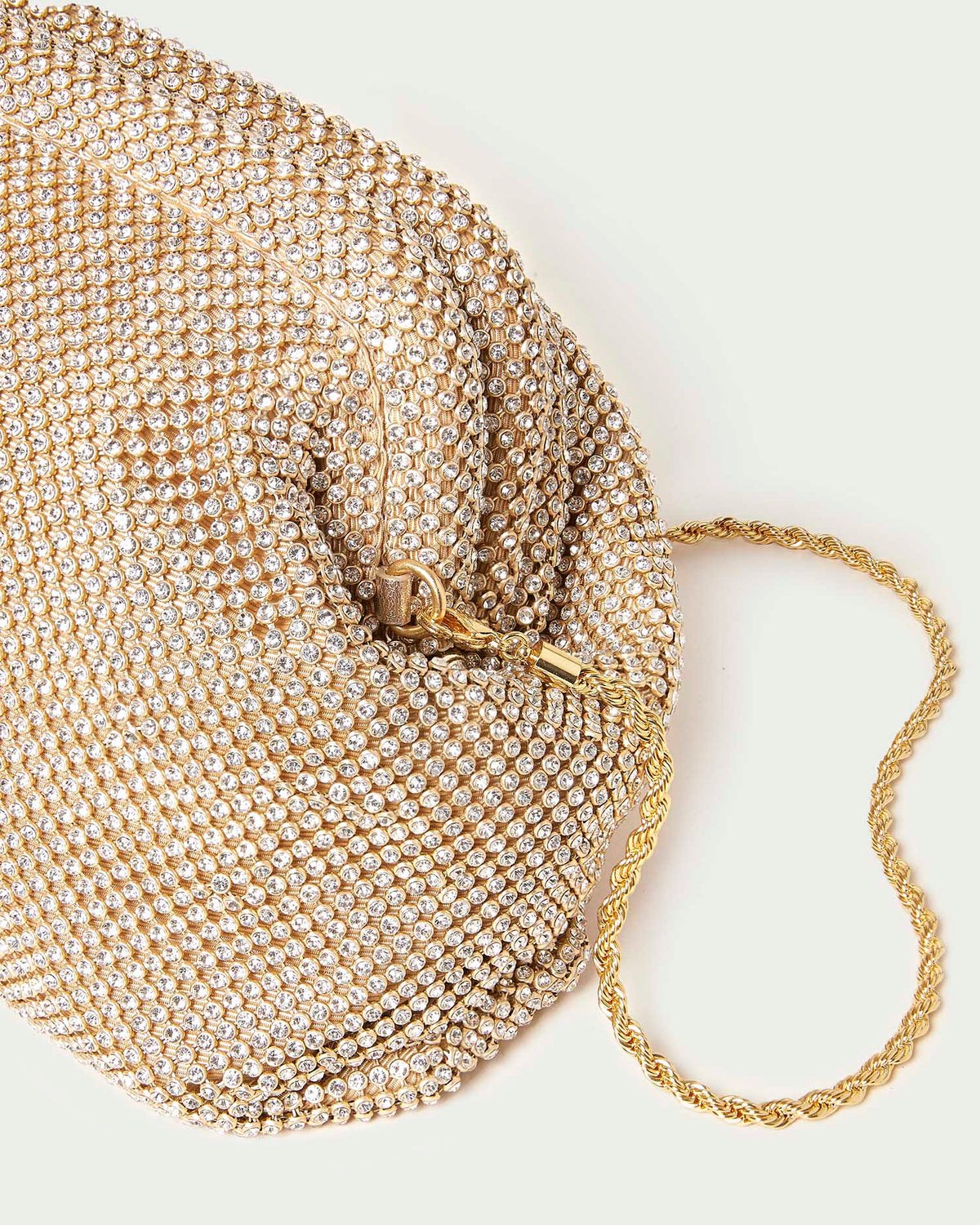 Loeffler Randall Special Offer | Doreen Gold Diamanté Frame Pouch