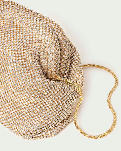 Loeffler Randall Special Offer | Doreen Gold Diamanté Frame Pouch