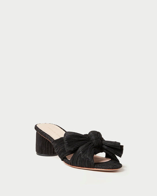 Loeffler Randall Sale | Emilia Black Pleated Bow Heel