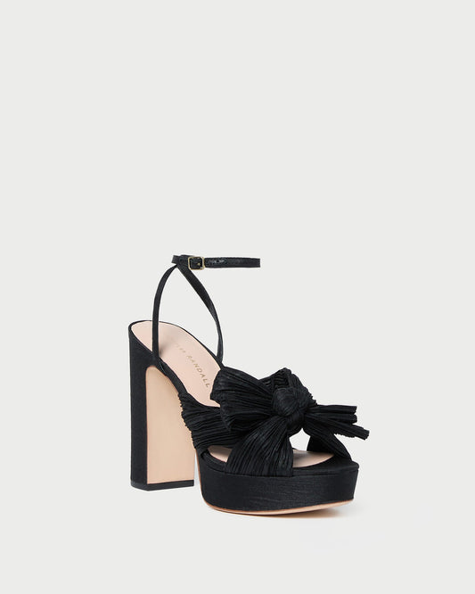 Loeffler Randall Popular | Natalia Black Platform Bow Heel
