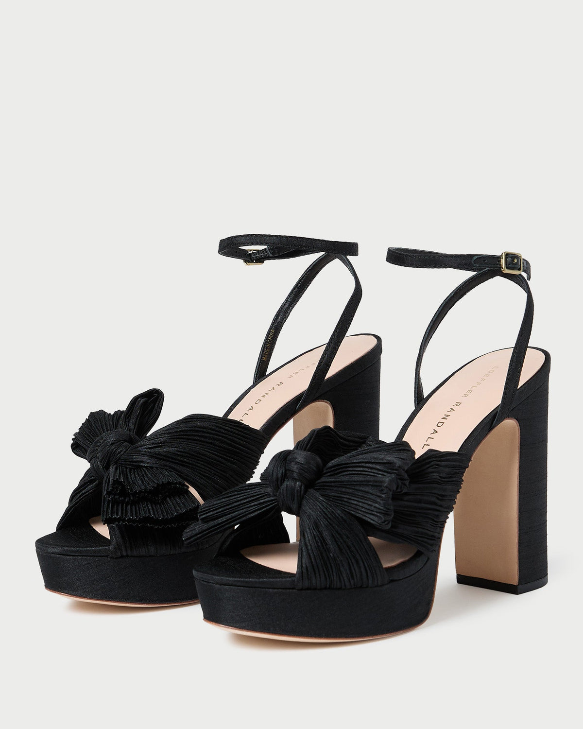 Loeffler Randall Popular | Natalia Black Platform Bow Heel