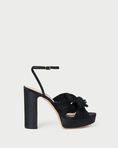 Loeffler Randall Popular | Natalia Black Platform Bow Heel