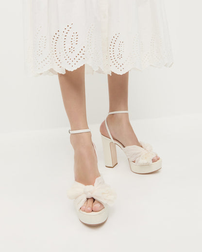 Loeffler Randall Great Value | Natalia Pearl Platform Bow Heel