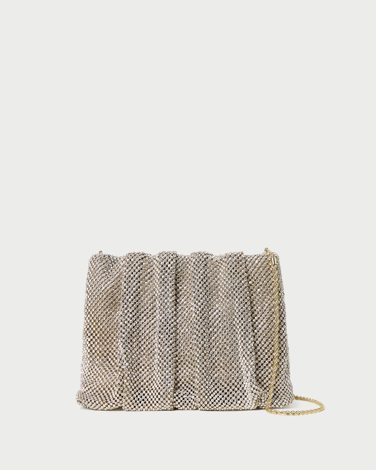 Loeffler Randall Trending | Ember Gold Diamante Gathered Clutch