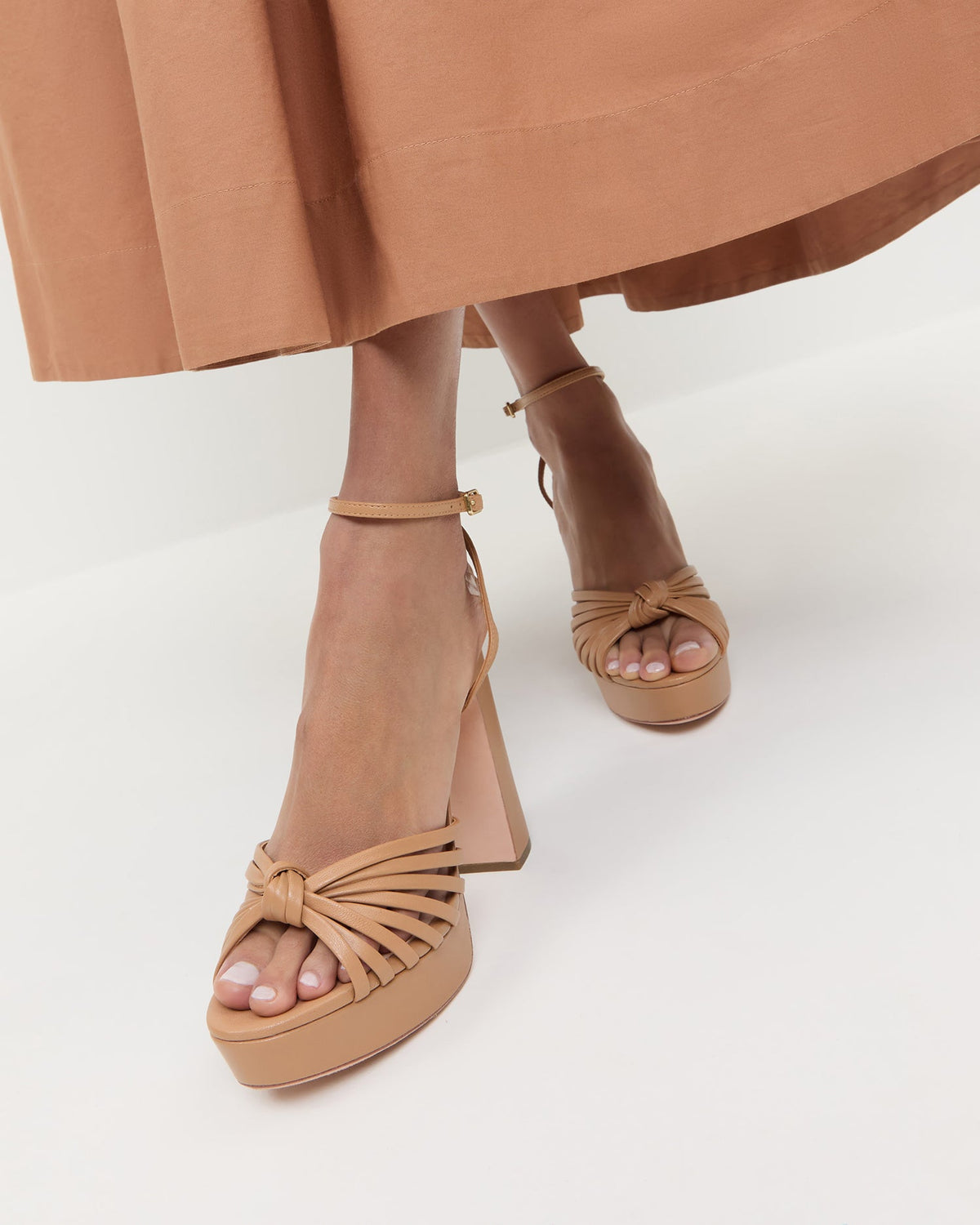 Loeffler Randall Signature | Rivka Dune Knot Platform Sandal