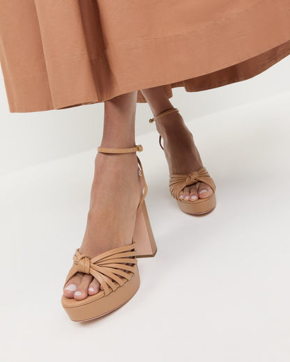 Loeffler Randall Signature | Rivka Dune Knot Platform Sandal