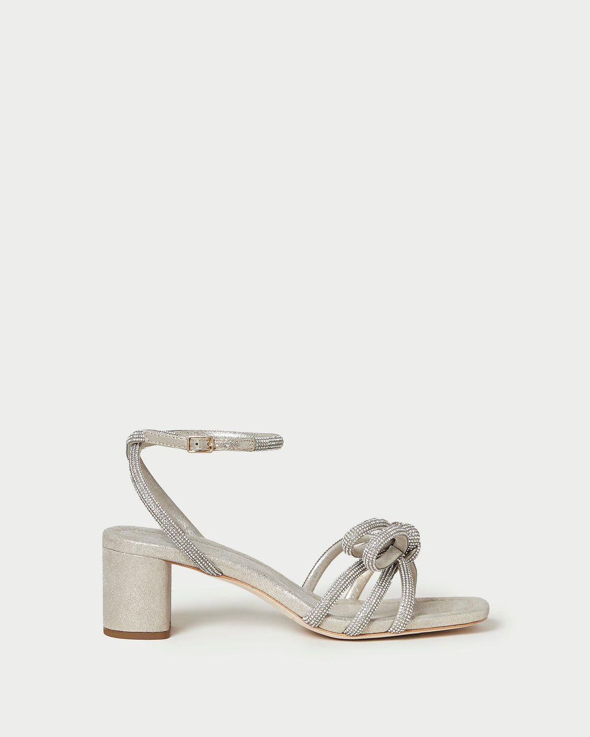 Loeffler Randall New | Mikel Cappuccino Bow Mid-Heel Sandal